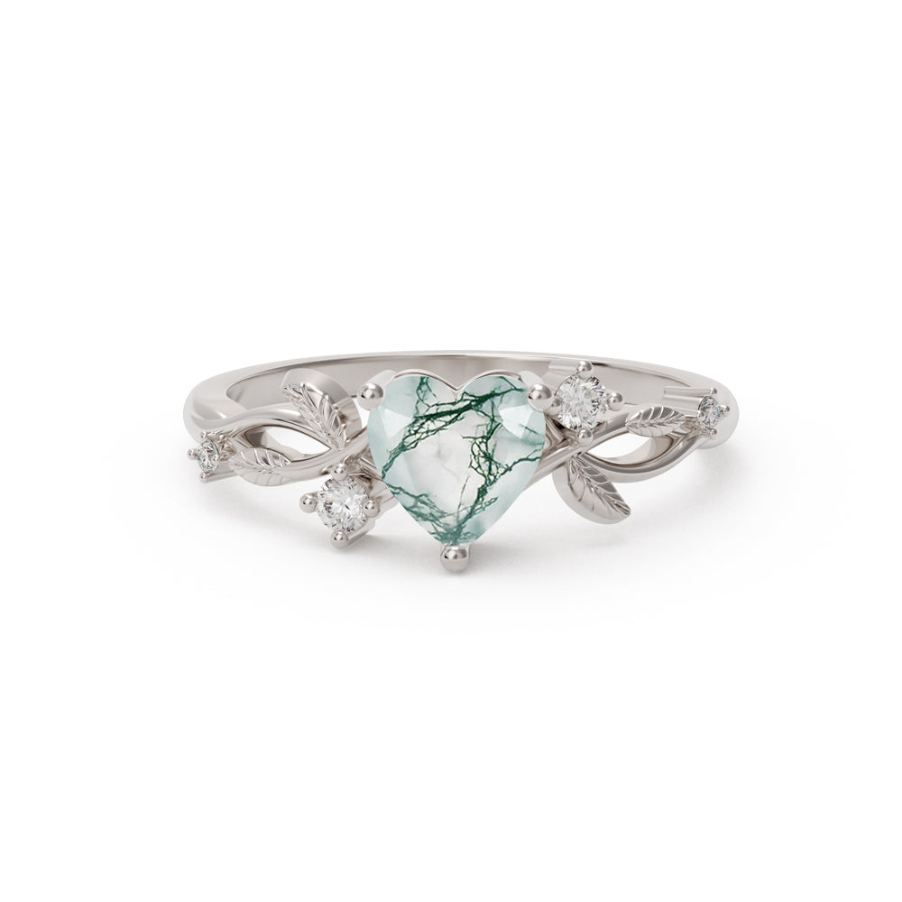 Edelsteinring aus Sterlingsilber