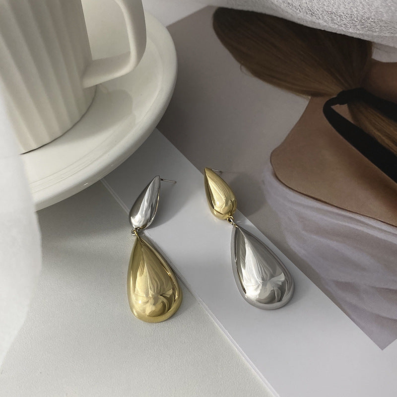 Wassertropfen Color Clash Ohrringe