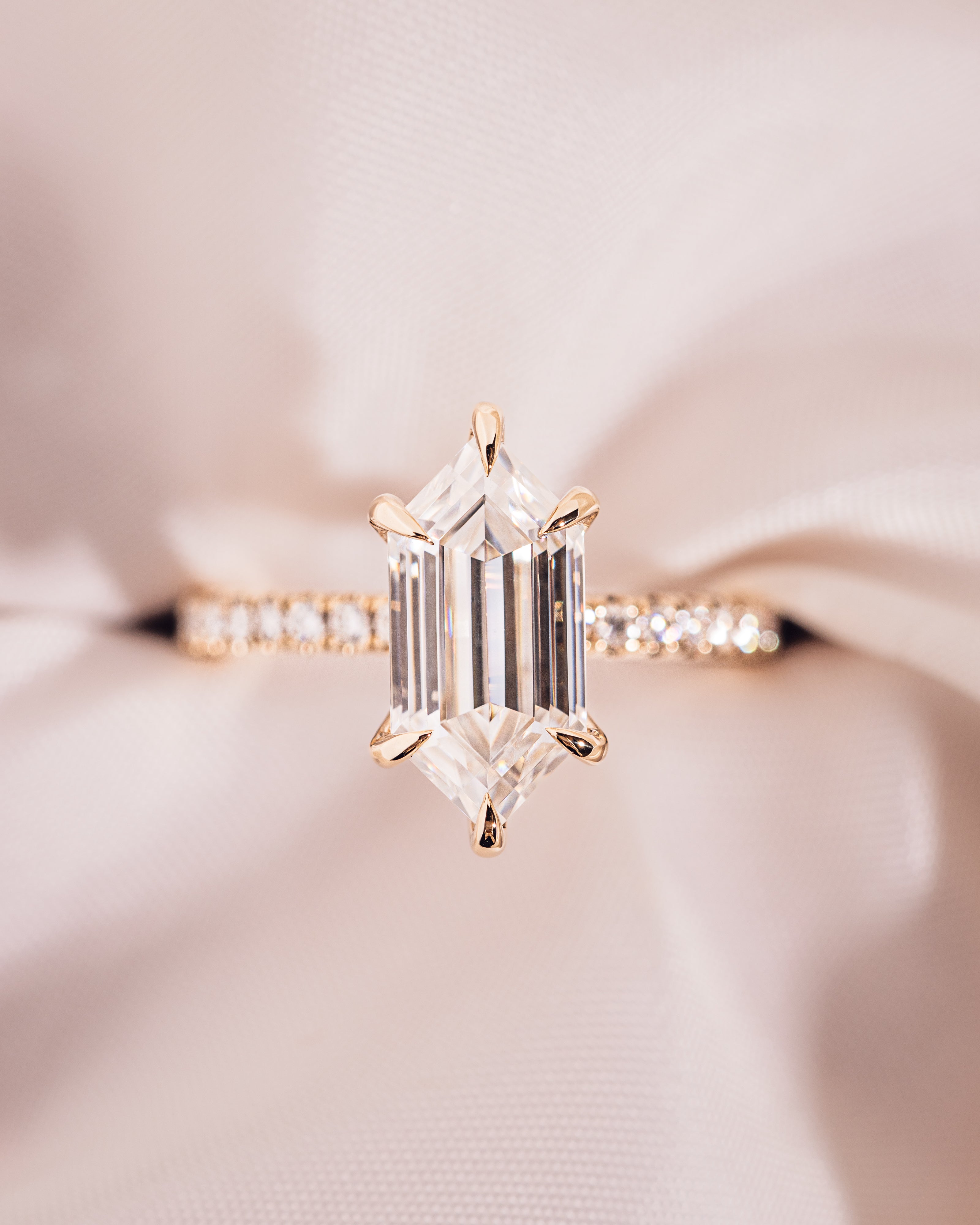 Jody - Längliches Sechseck | Gold