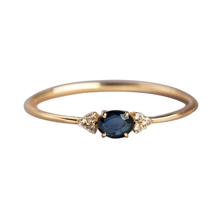 Eleganter Geburtsstein-Ring – Art-Déco-Design