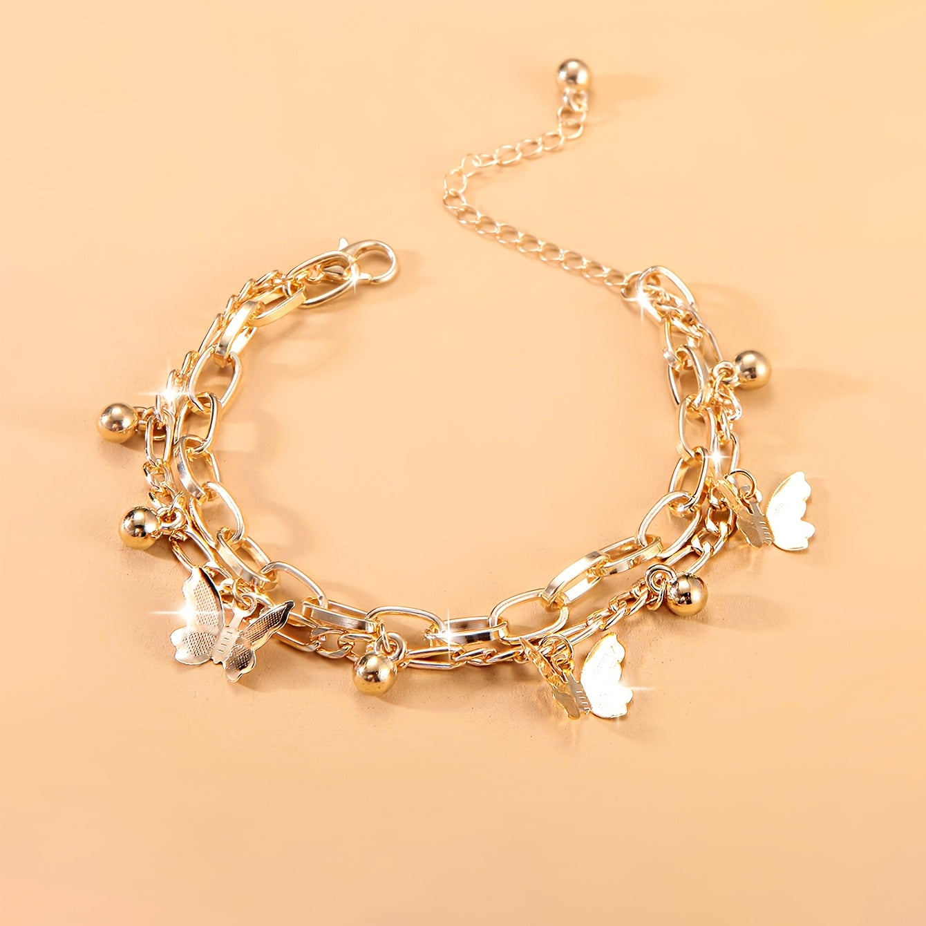 Faye | Elegantes Armband mit Schmetterlingscharmband