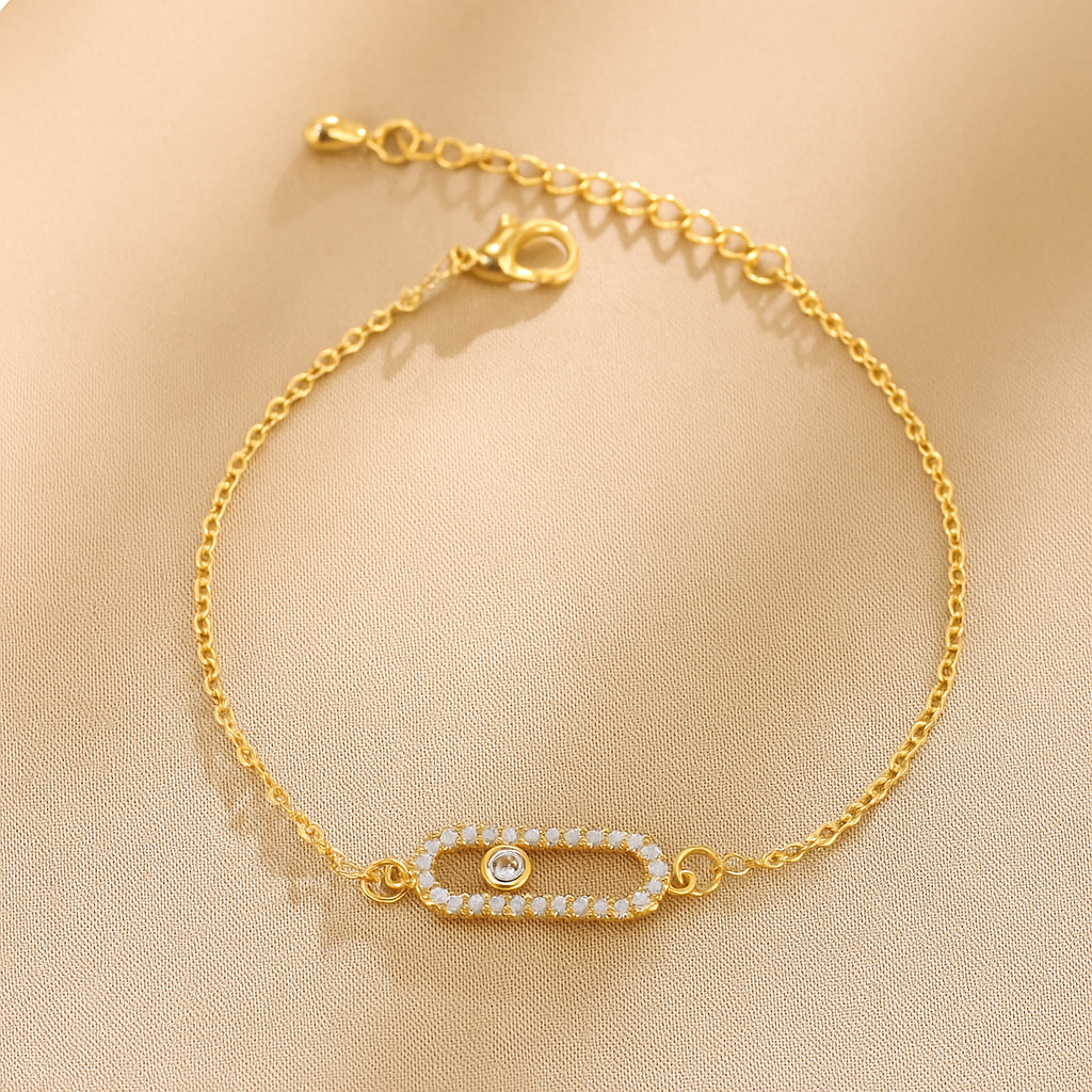 Erin Trendiges Minimalistisches Zirkonia-Armband