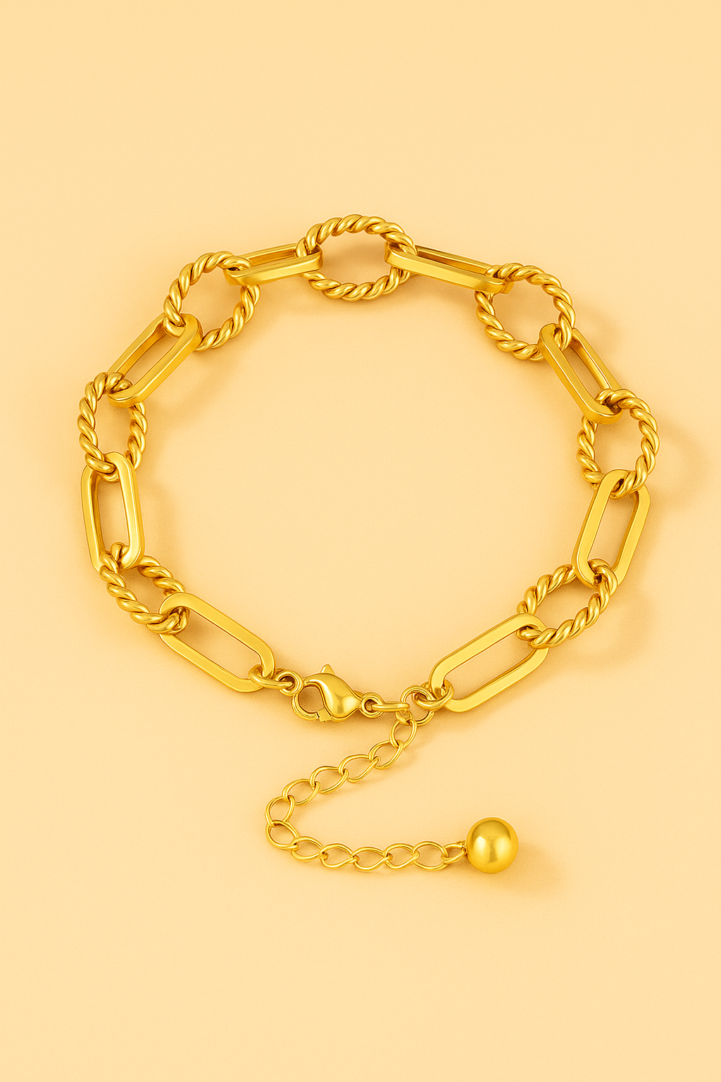 Gedrehtes Kettenarmband -Vintage Voll einstellbar