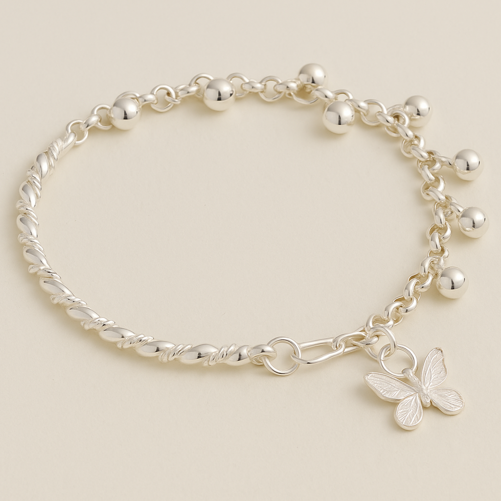 Schmetterlingsglocken-Armband - Wald-inspiriert und elegant