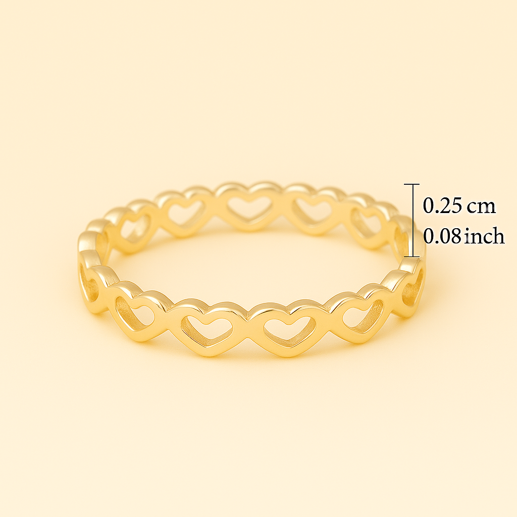Herz-zu-Herz-Ring für Frauen