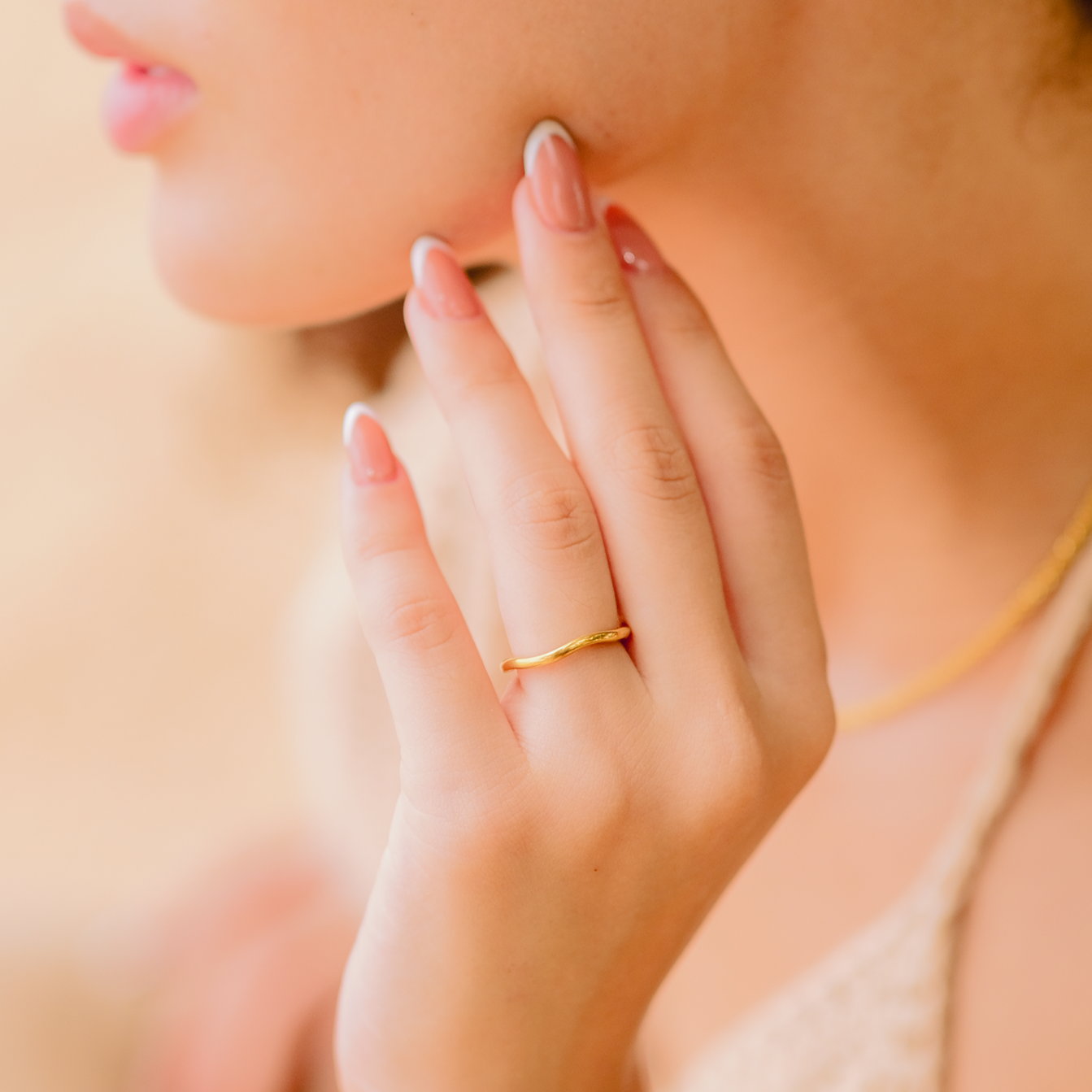 Dianne Gold Stapler Ring