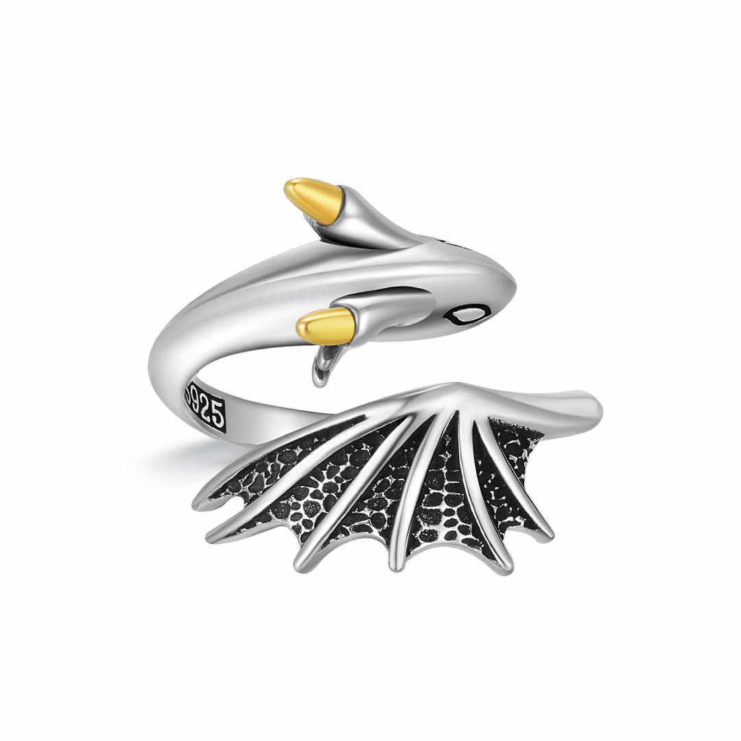 Verstellbarer Drachenring – Sei mutig, stark & selbstbewusst