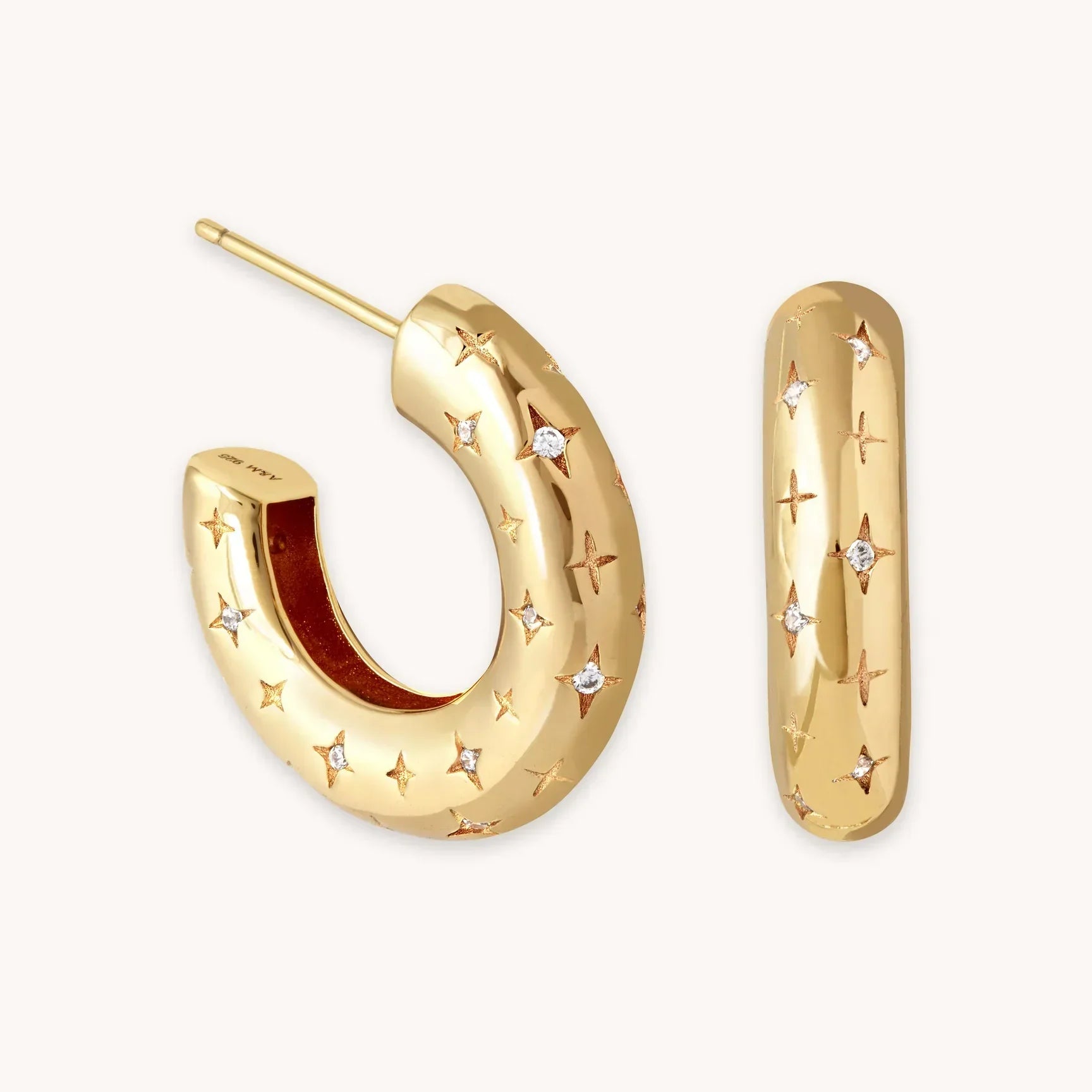 Cosmic Hoop-Ohrringe | Gold