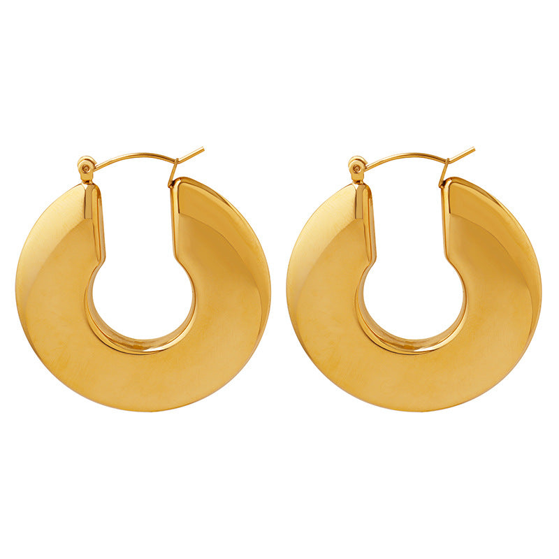 Sol Gold Hoop-Ohrringe