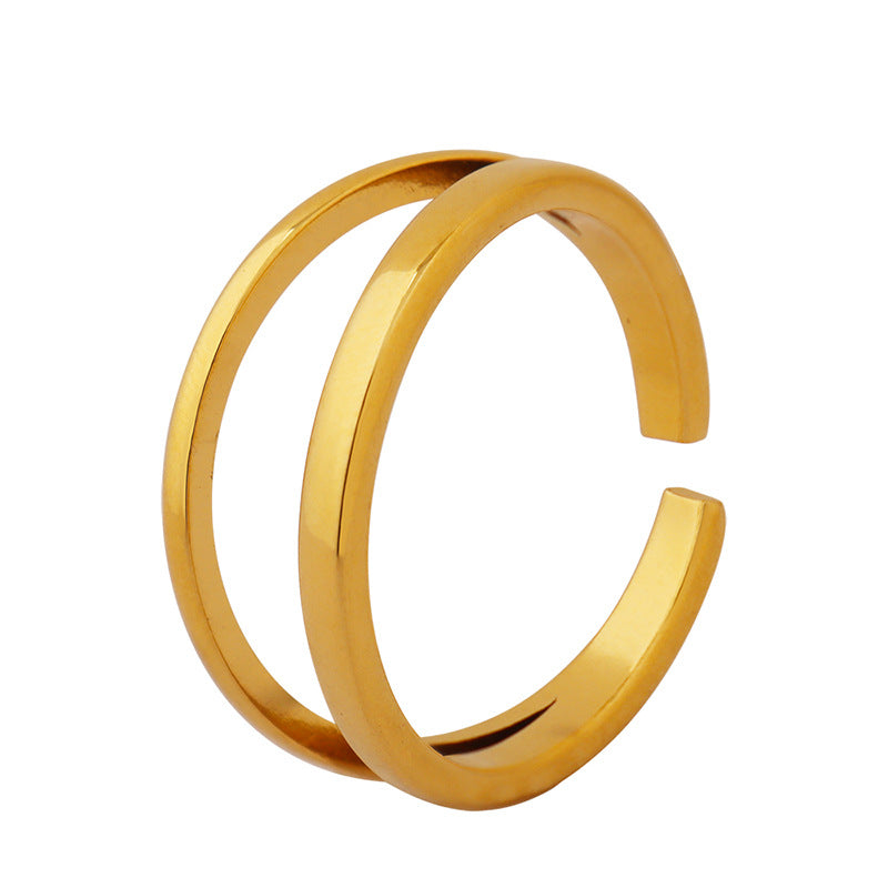 Goldring mit Nilbeschichtung
