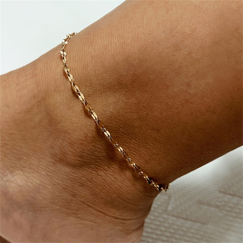 Charlotte Goldkette Fußkettchen