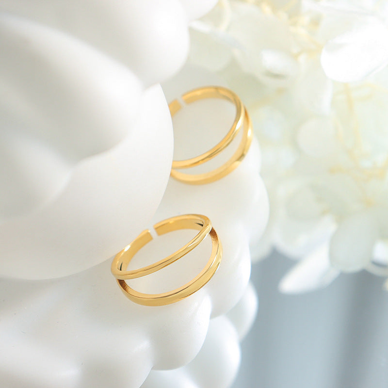 Goldring mit Nilbeschichtung