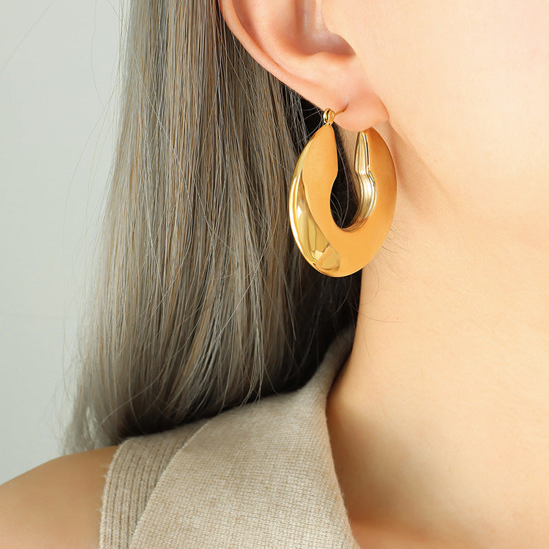 Sol Gold Hoop-Ohrringe