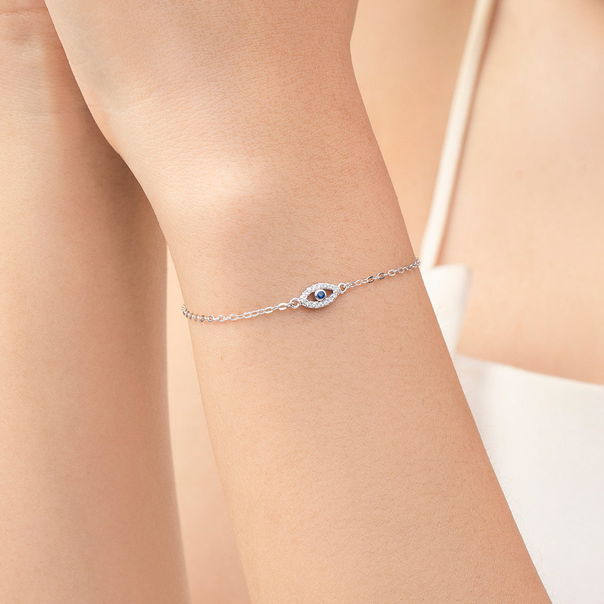 Rhoda Evil Eye Armband - Gold - Silber und Rhodium plattiert