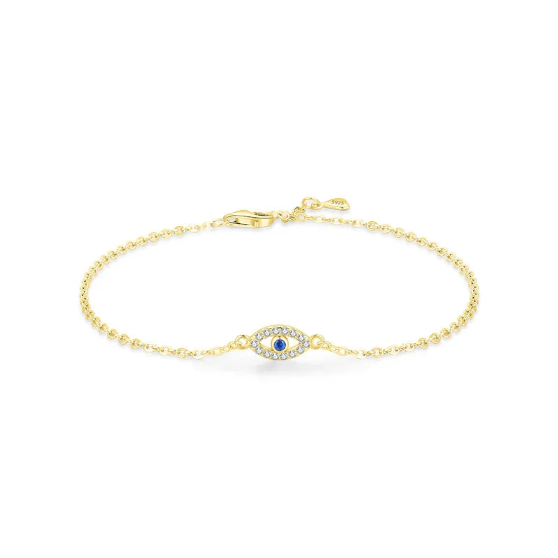 Rhoda Evil Eye Armband - Gold - Silber und Rhodium plattiert