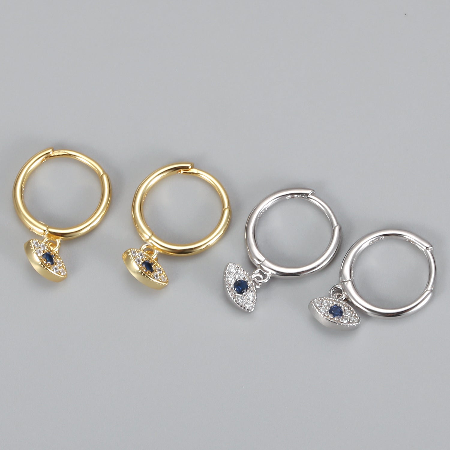 Die Sienna Evil Eye Ohrringe - Gold - Schutz trifft auf Eleganz