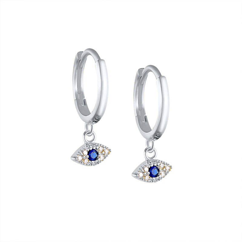 Die Sienna Evil Eye Ohrringe - Silber - Schutz trifft auf Eleganz