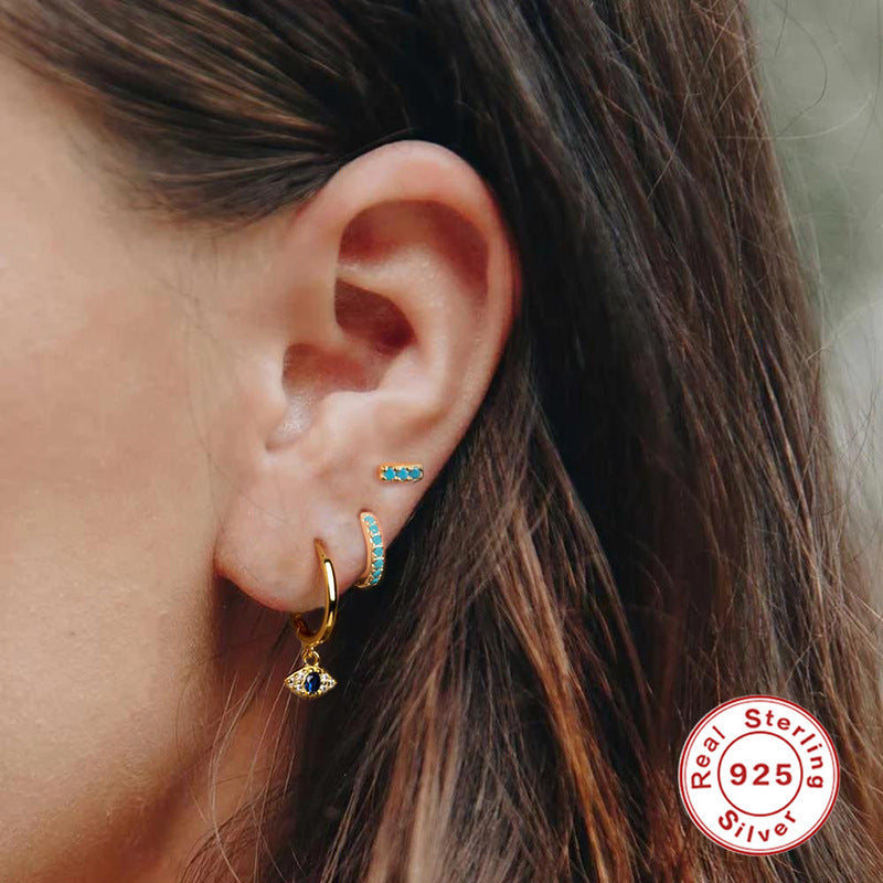 Die Sienna Evil Eye Ohrringe - Gold - Schutz trifft auf Eleganz