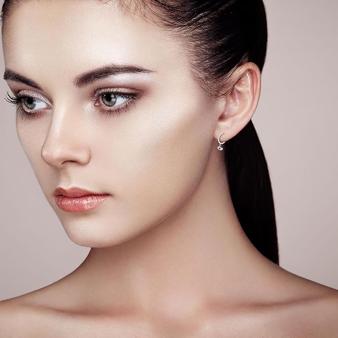 Die Sienna Evil Eye Ohrringe - Silber - Schutz trifft auf Eleganz