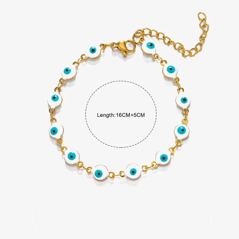 Tully Evil Eye Bracelet - Mehrere Farben zur Auswahl