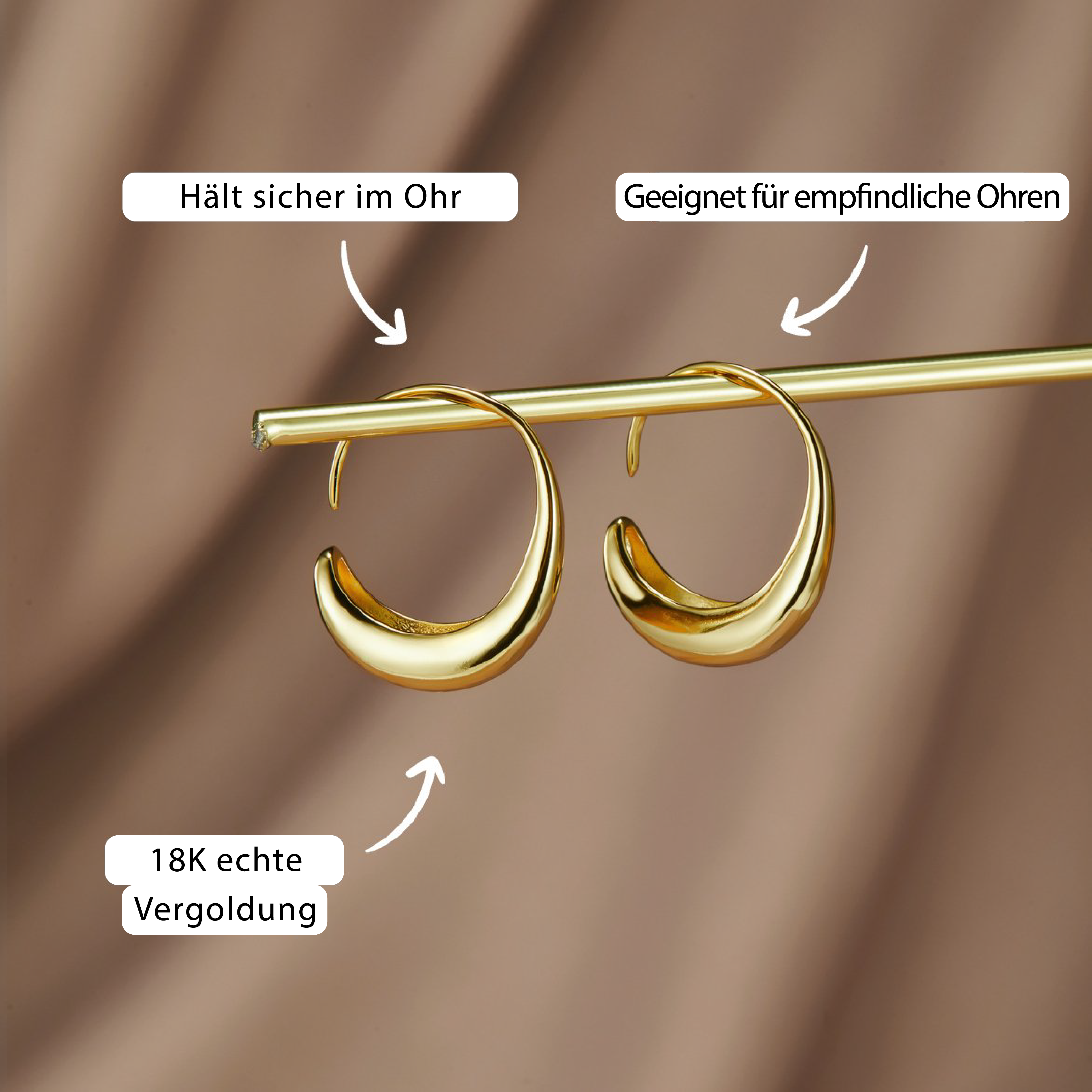 Cina – Hängende Creolen