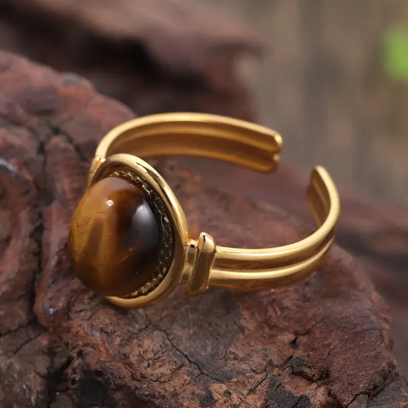 Vivi Vintage Retro Oval Ring