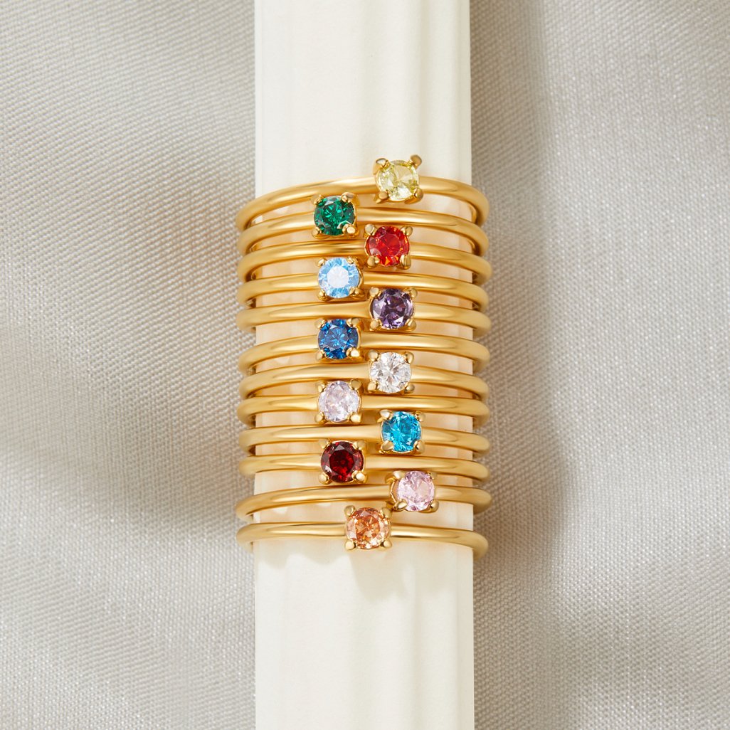 Geburtsstein-Ringe