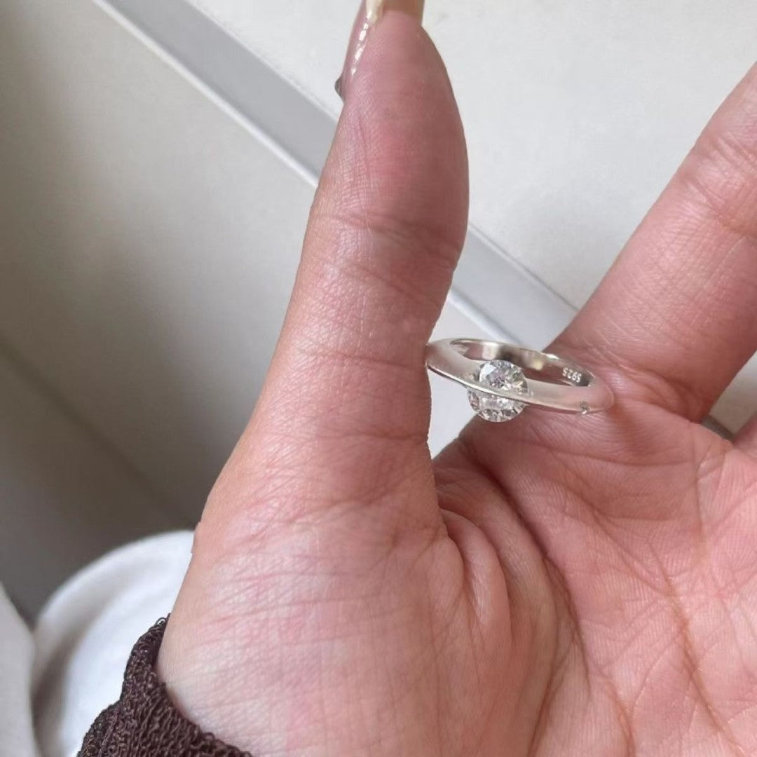 Stellar Rotierender Diamantring