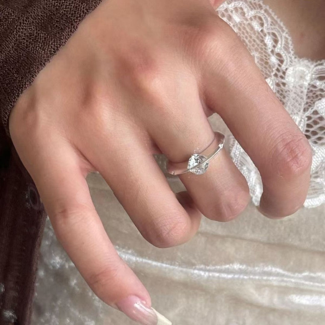 Stellar Rotierender Diamantring