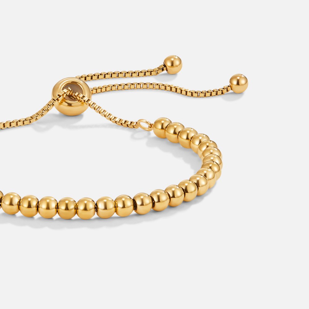 Nila – Vergoldetes Armband mit Perlen