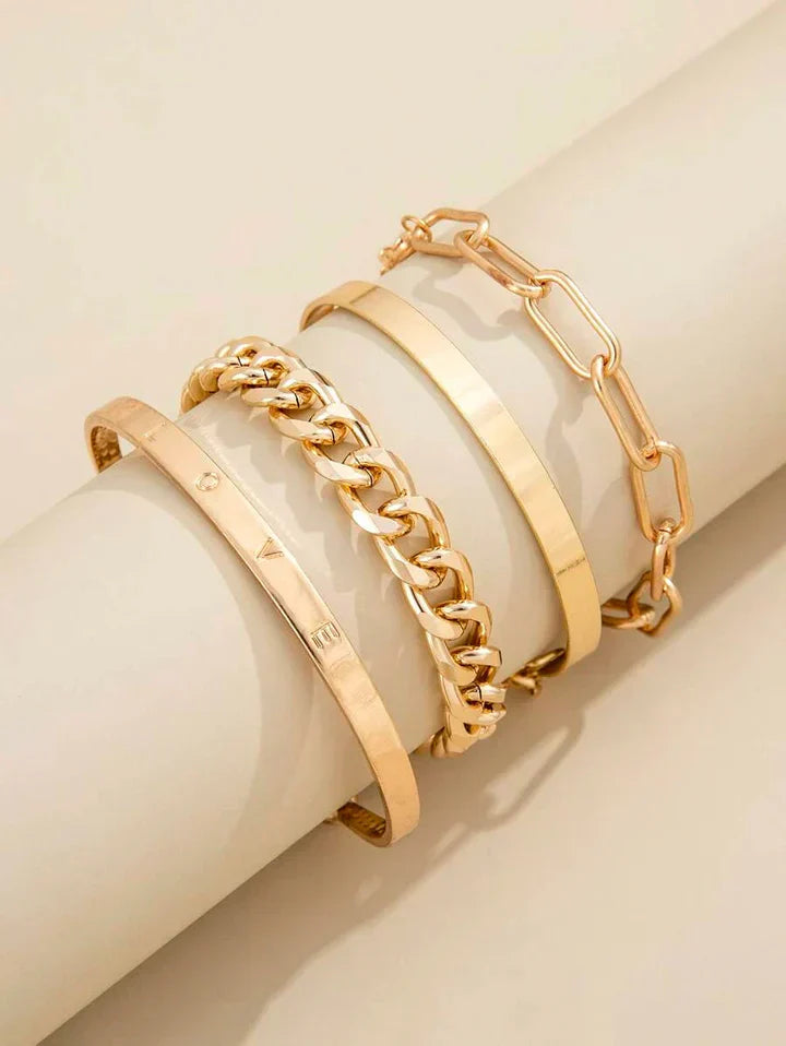 Mercer Armbandset | Gold