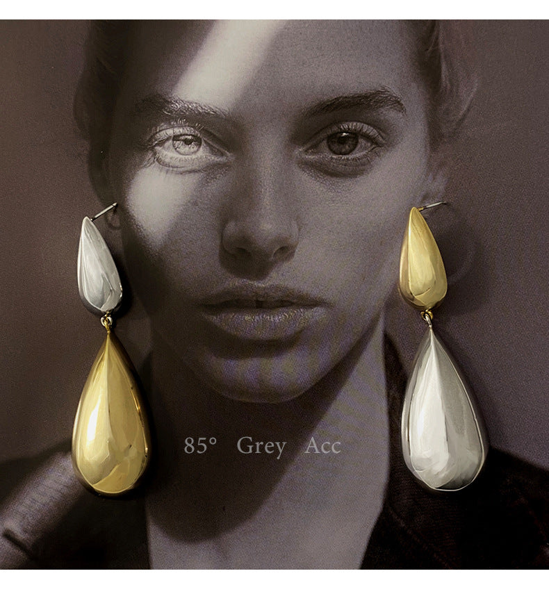 Wassertropfen Color Clash Ohrringe