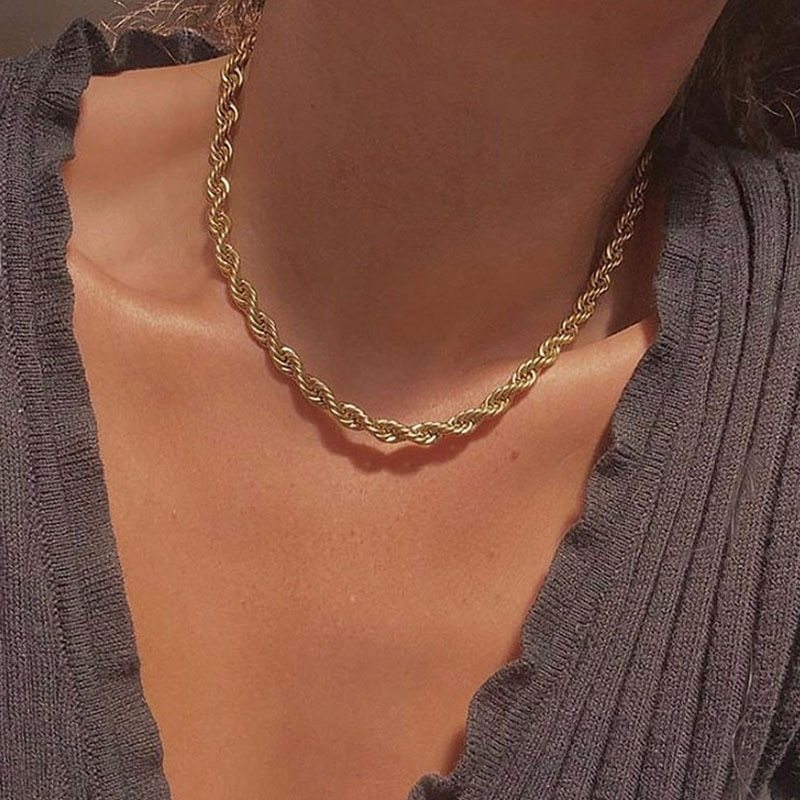Bianca Rope Chain Gold Halskette