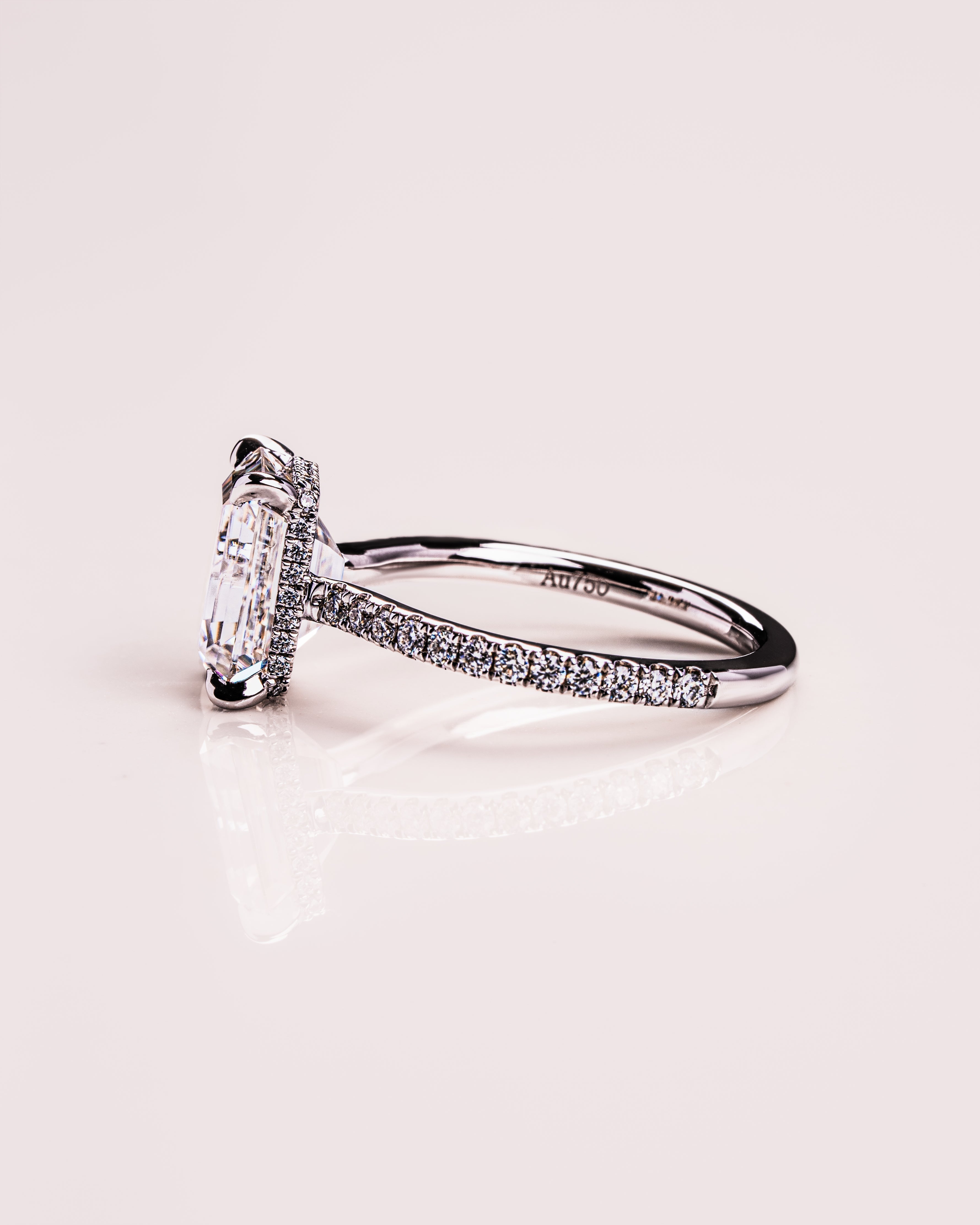 Jasmin (mit Pavé) - Smaragd | Silber