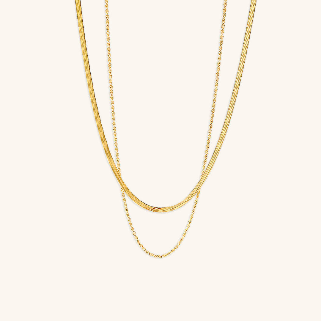 Hailey Mehrschichtige Goldkette Halskette