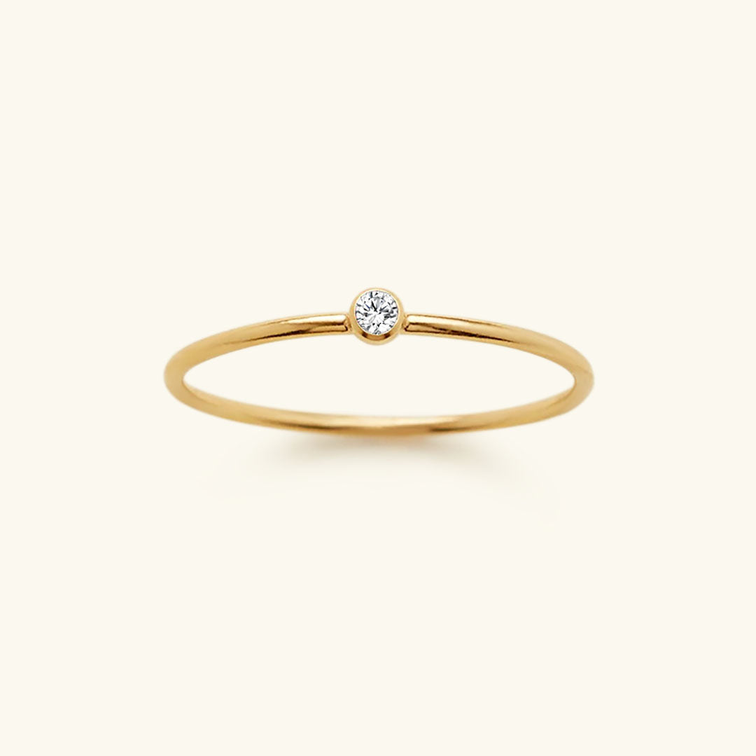 Amelia Geburtsstein Stapler Ring