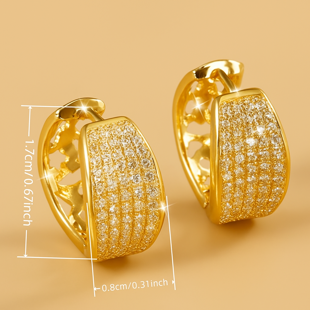 Elegante Zirkonia-Creolen – Funkelnd für Sie