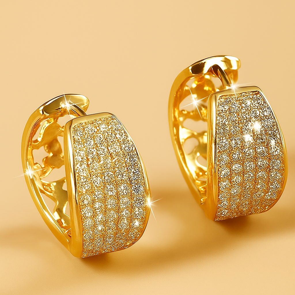 Elegante Zirkonia-Creolen – Funkelnd für Sie