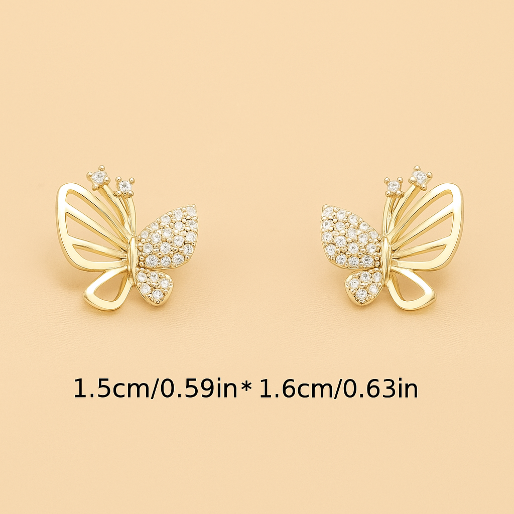 Exquisite Schmetterlingsohrringe - einfach und schick