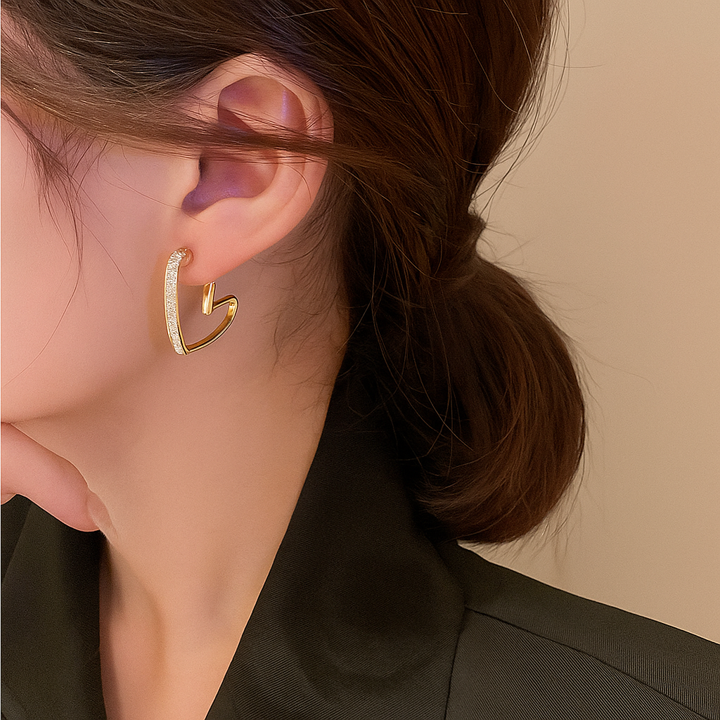 Elegante Reif-Ohrringe mit minimalistischem Schick