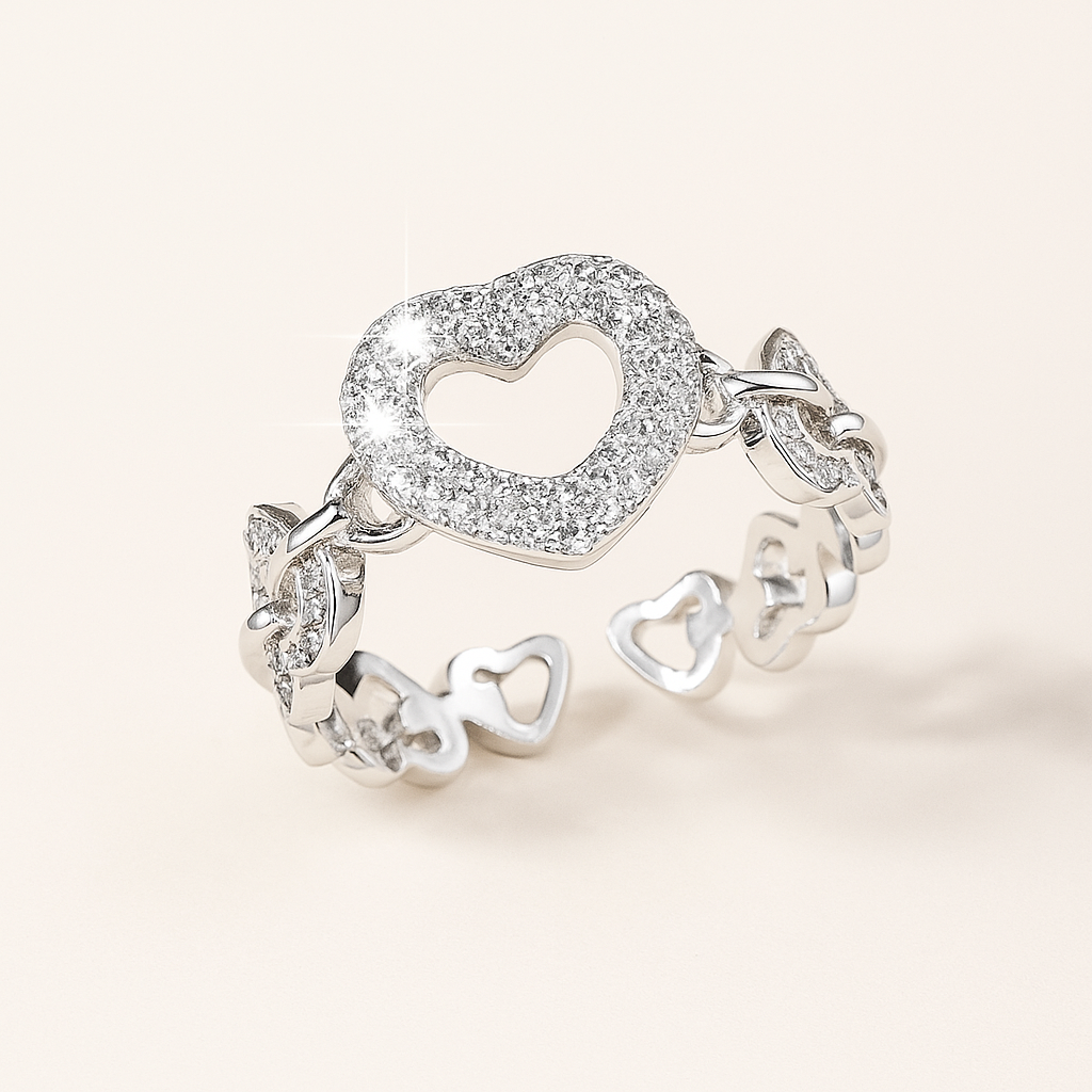 Gedurfde Hard Statement Ring - Fonkelende Synthetische Zirkonia