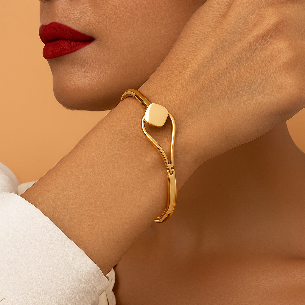 Minimalistisches vergoldetes Armband für Frauen