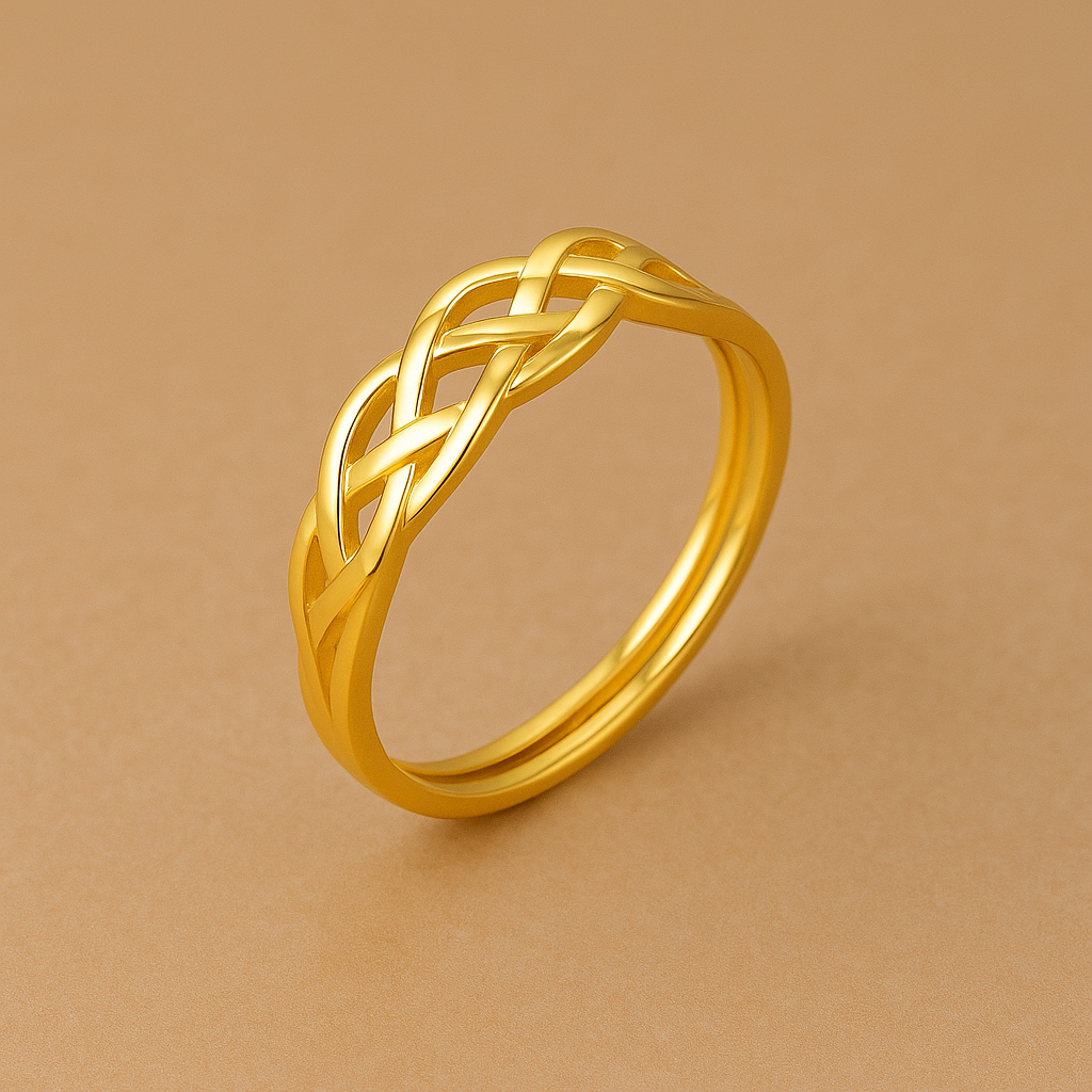 Eleganter geflochtener Ring - Stilvolles Design für Frauen