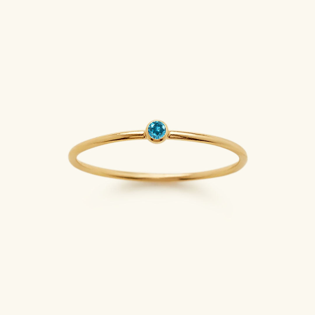 Amelia Geburtsstein Stapler Ring