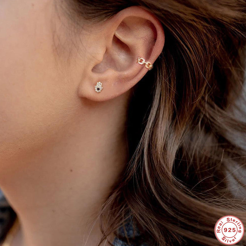 Harriet Hamsa Kleine Ohrstecker -925 Sterling Silber