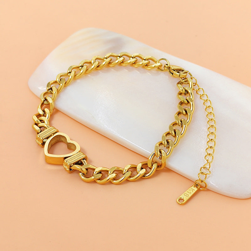 Herz- und Kettenarmband