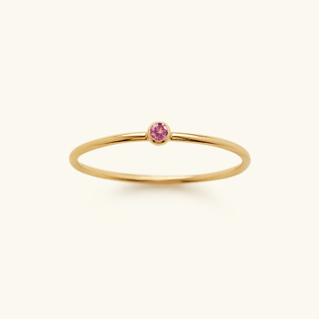 Amelia Geburtsstein Stapler Ring