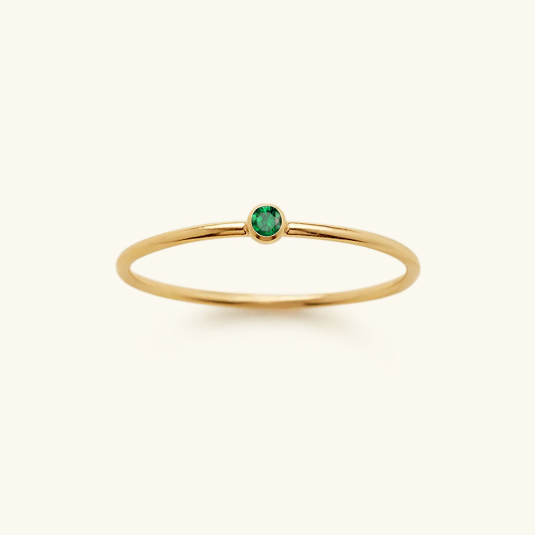 Amelia Geburtsstein Stapler Ring