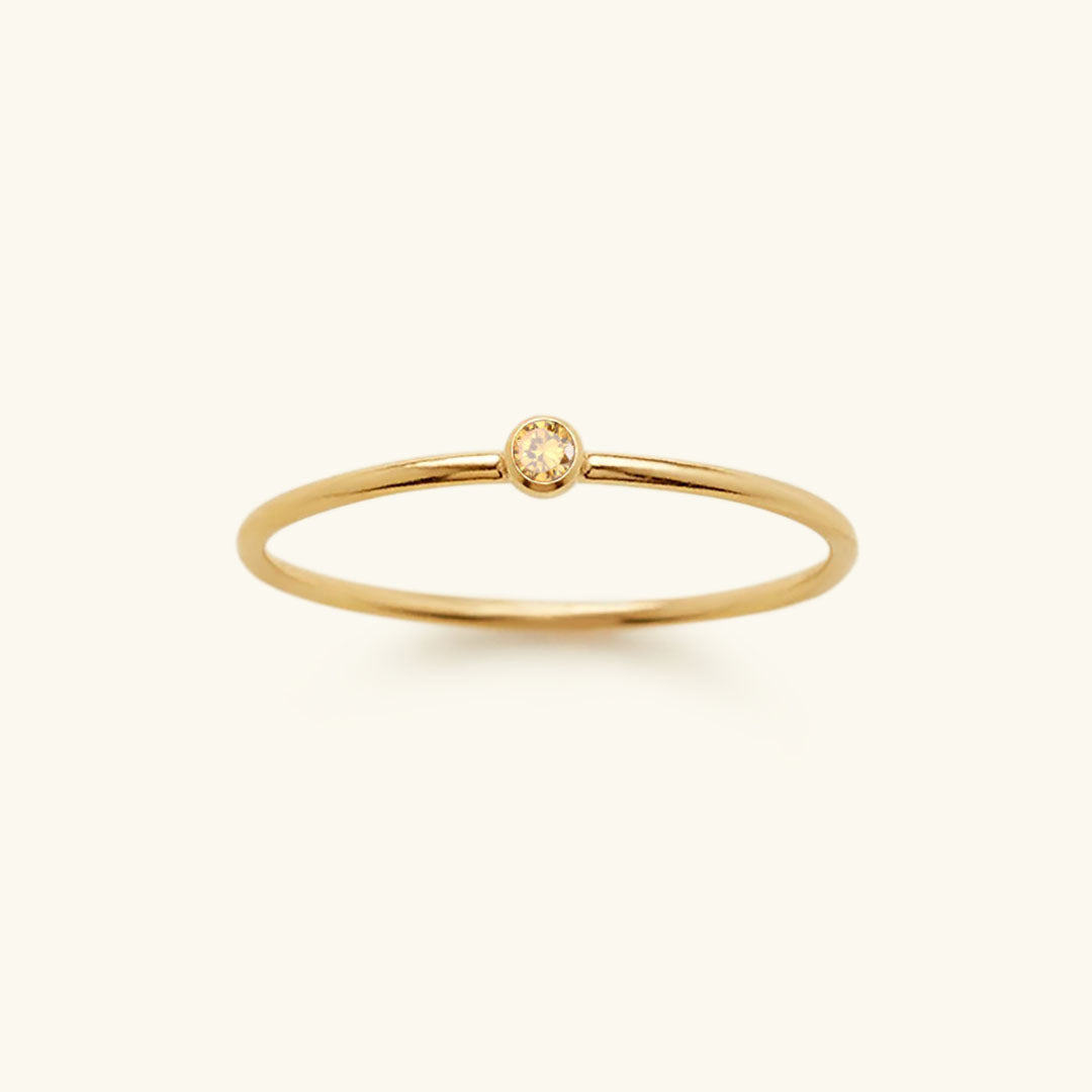 Amelia Geburtsstein Stapler Ring