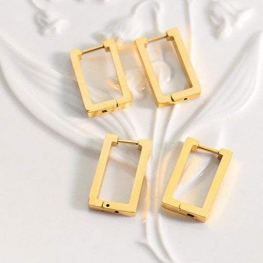 Geometrische Terra-Ohrringe Gold